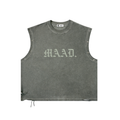 MAAD. EYELET TANK | OLIVE