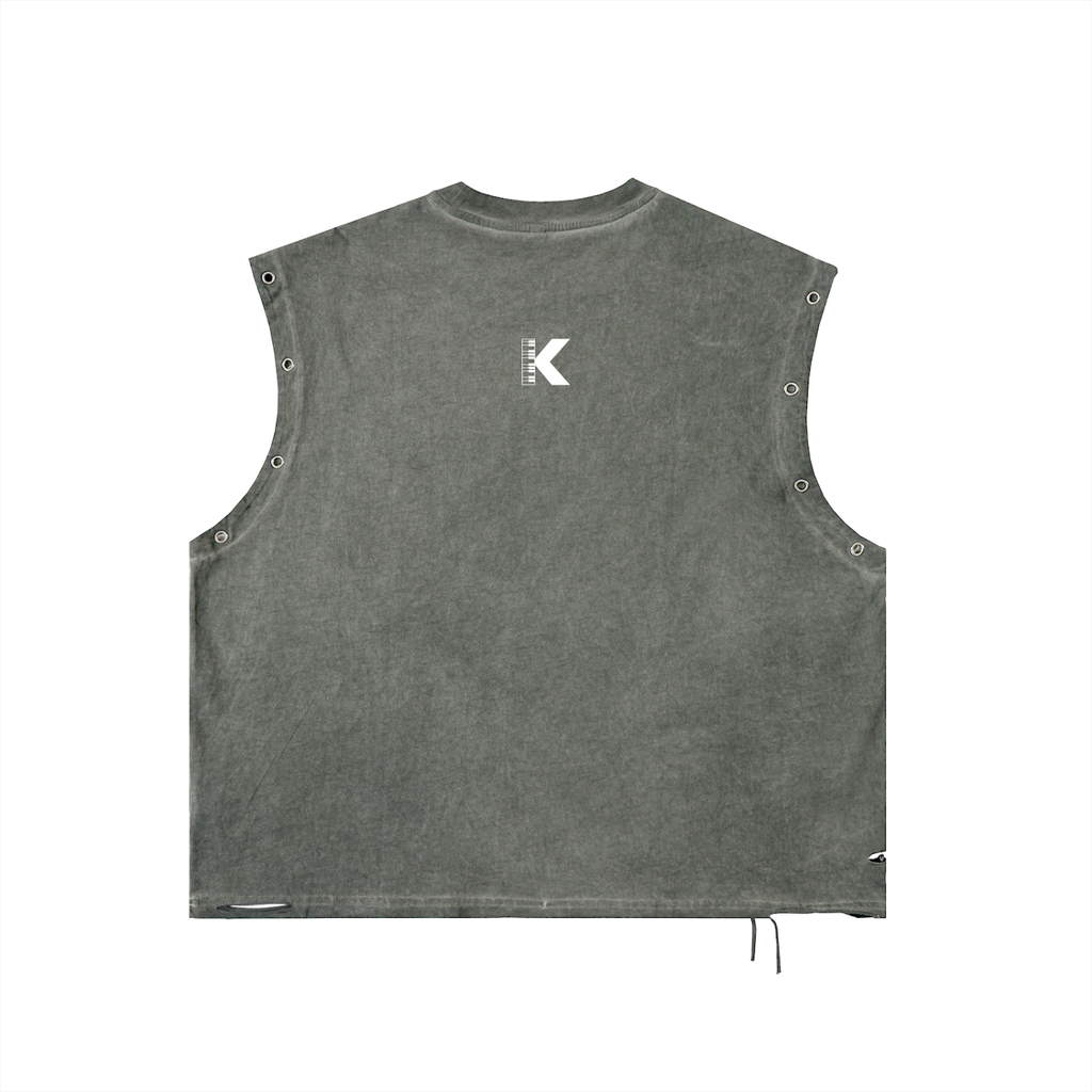 MAAD. EYELET TANK | OLIVE
