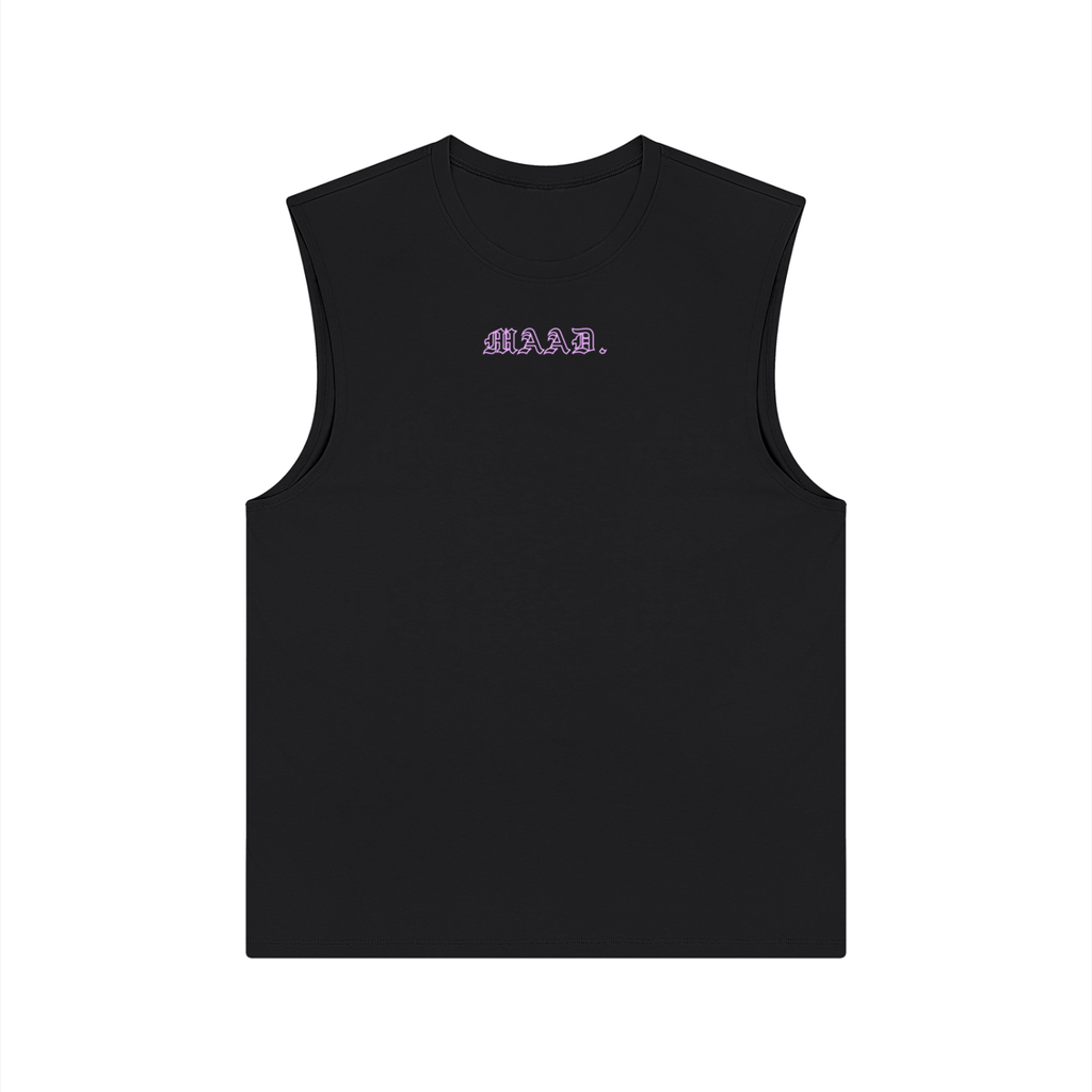 MAAD. MAADNESS SLEEVELESS TOP | BLACK