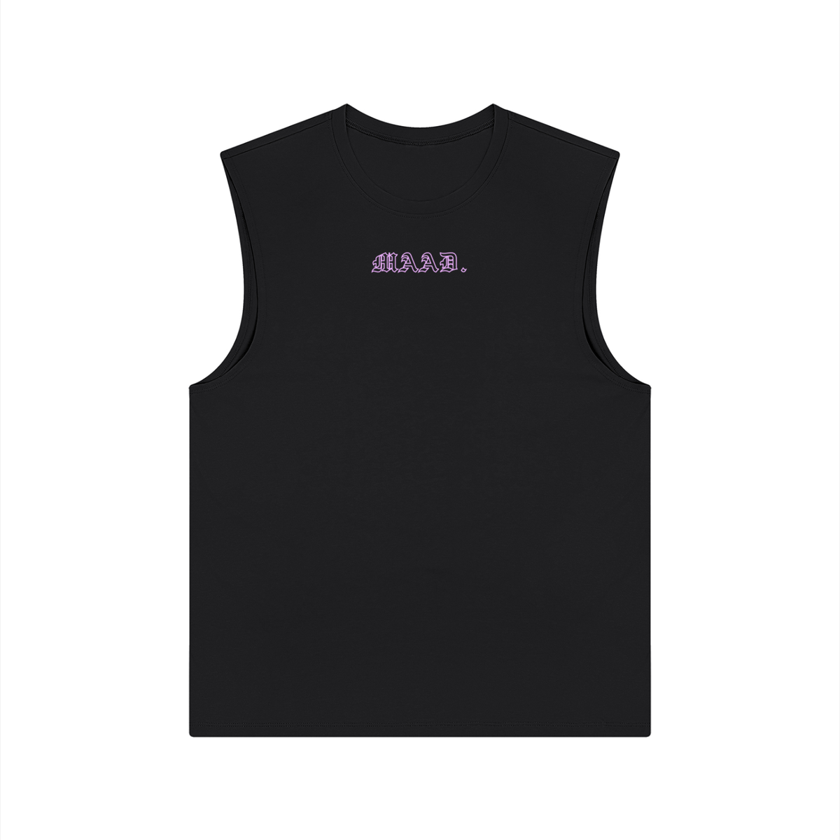 MAAD. MAADNESS SLEEVELESS TOP | BLACK